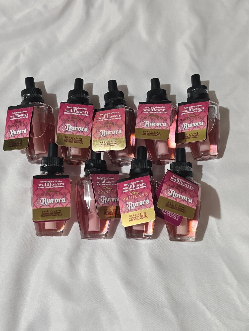 NWT Bath & Body Works Wallflowers Home Fragrance Refill Aurora Disney 9pcs